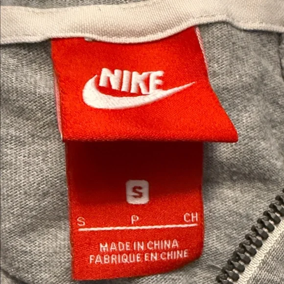 Nike Light Gray Full-Zip Hoodie - Picture 5 of 7